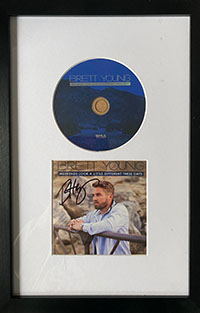  Signed Albums Framed - Brett Young Weekends Look A Little Different These Days Signed CD